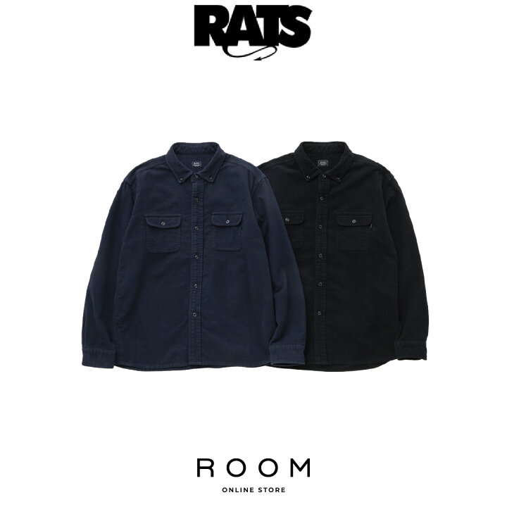 楽天市場】【公式・正規取扱】 RATS ラッツ MOLESKIN B.D SHIRT 24RS  