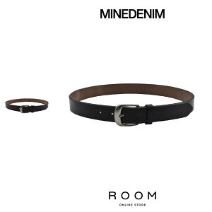 �y�����E���K�戵�z�}�C���f�j�� MINEDENIM Bridle Leather Officer Belt LBT-019 �f�j���p���c �W�[�p�� �W�[���Y �����Y ���f�B�[�X ���j�Z�b�N�X ��������