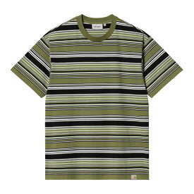 40%OFF【公式・正規取扱】カーハート CARHARTT WIP S/S LAFFERTY T-SHIRT Lafferty Stripe, Kiwi I031603 ショートスリーブ ボーダー Tシャツ ストリート ブランド メンズ レディース ユニセックス 男女兼用 送料無料