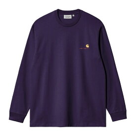 40%OFF【公式・正規取扱】カーハート WIP CARHARTT WIP L/S AMERICAN SCRIPT T-SHIRT Cassis I029955-23AW XS-XXS アメリカンスクリプト ロンT Tシャツ ストリート ブランド メンズ レディース ユニセックス 送料無料