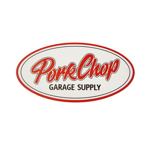 【公式・正規取扱】ポークチョップガレージサプライ PORKCHOP GARAGE SUPPLY PORKCHOP OVAL STICKER LARGE ステッカー ストリート アメカジ ブランド メンズ