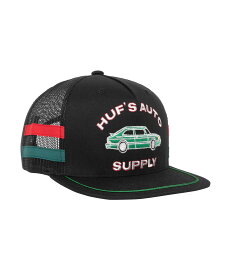 40%OFF【公式・正規取扱】HUF ハフ HUF'S AUTO SUPPLY TRUCKER HAT BLACK HT00705SP23 メッシュ キャップ ストリート ブランド メンズ レディース ユニセックス 男女兼用 送料無料