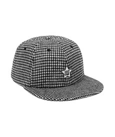 30%OFF【公式・正規取扱】HUF ハフ ONE STAR HOUNDSTOOTH 6 PANEL HAT BLACK HT00753FA23 キャップ 帽子 ストリート ファッション ブランド メンズ レディース ユニセックス 男女兼用 送料無料