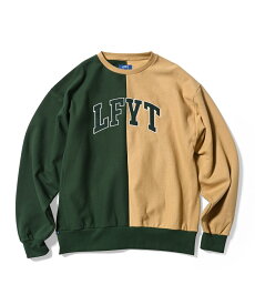 40%OFF【公式・正規取扱】LFYT エルエフワイティー LAFAYETTE 2 TONE ARCH LOGO US COTTON CREWNECK GREEN LA220708 スウェット トレーナー 送料無料