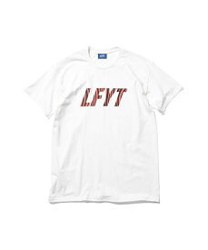 50%OFF【公式・正規取扱】LFYT エルエフワイティー LAFAYETTE ラファイエット DISTORTED STRIPE LFYT LOGO TEE WHITE LS230132 半袖 Tシャツ 送料無料