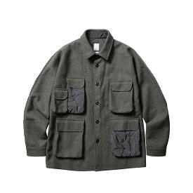 30%OFF【公式・正規取扱】リベレイダース Liberaiders QUILTED UTILITY SHIRT JACKET GRAY 761012203 CPO ミリタリー シャツ ジャケット 送料無料