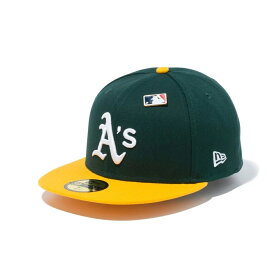 【公式・正規取扱】ニューエラ キャップ NEW ERA CAP 59FIFTY MLB Pins オークランド・アスレチックス (ダークグリーン) 13516099 ベースボール メジャーリーグ 帽子 メンズ レディース ユニセックス 男女兼用 大きいサイズ プレゼント 送料無料