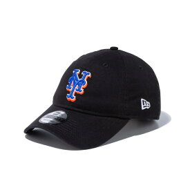 【公式・正規取扱】 ニューエラ キャップ NEW ERA CAP 9TWENTY ウォッシュドコットン ニューヨーク・メッツ ブラック × チームカラー 13552113 メジャーリーグ 帽子 メンズ レディース ユニセックス 男女兼用 大きいサイズ プレゼント 送料無料