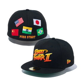 【公式・正規取扱】 ニューエラ NEWERA 59FIFTY STREET FIGHTER II ストリートファイターII タイトルロゴ ブラック 14125311 帽子 キャップ メンズ レディース ユニセックス 男女兼用 送料無料