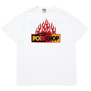�y�����E���K�戵�z�|�[�N�`���b�v�K���[�W�T�v���C PORKCHOP GARAGE SUPPLY FIRE BLOCK POCKET TEE WHITE T�V���c ���� �V���[�g�X���[�u ��������