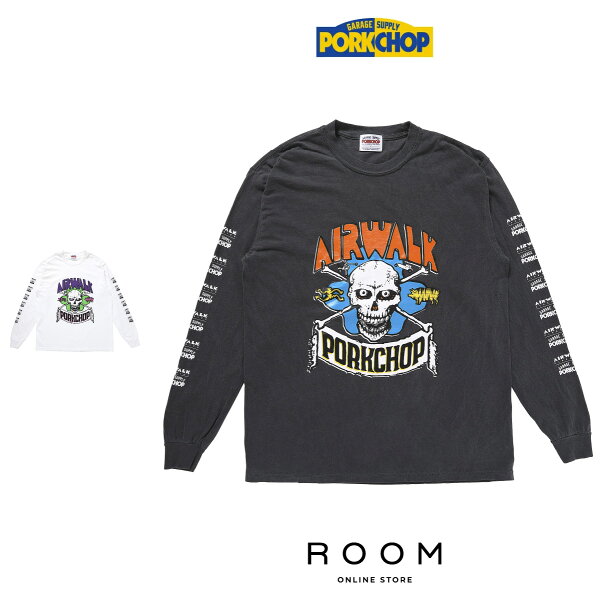 【公式・正規取扱】ポークチョップガレージサプライ PORKCHOP GARAGE SUPPLY AP SKELETON L/S TEE Tシャツ ロンT ロングスリーブ 送料無料