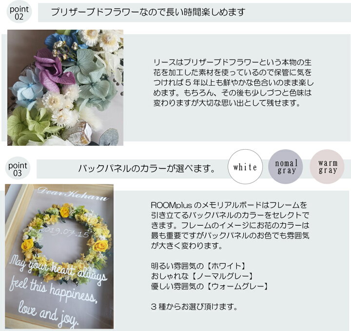 楽天市場 A3サイズ メモリアルボード 赤ちゃん 作成 手作り 出産 祝い メッセージ 英語 還暦 古稀 花 母 父 プレゼント ウェディングボード 結婚 お花 おしゃれ ウォールステッカーのルームプラス