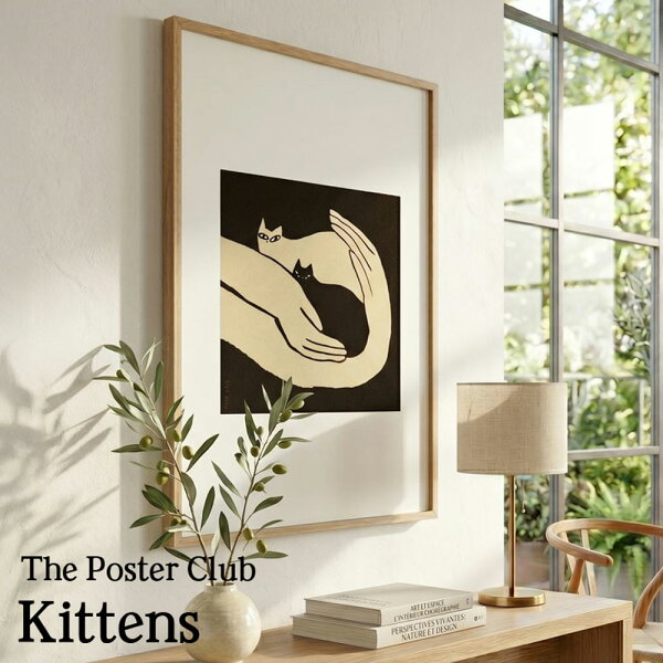 ポスター 北欧  インテリア 【70ｘ50】【A4】『kitten』 「子猫」エニコー・カタリン・エゲド Enikő Katalin Eged  The poster club ポスタークラブ poster おしゃれ インテリア アートプリント フレーム ねこ