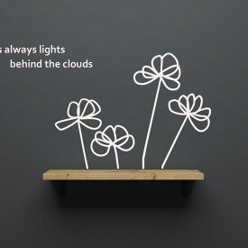 【クーポン★11日まで】ウォールステッカー おしゃれ 北欧 花 植物 窓 ミニサイズ トイレ キッチン 子供部屋 インテリア 女の子 壁 モノトーン 英字 DIY 壁紙　blossom small mini ウオールステッカー 壁シール カフェ風 転写 英語 英文 ブロッサム
