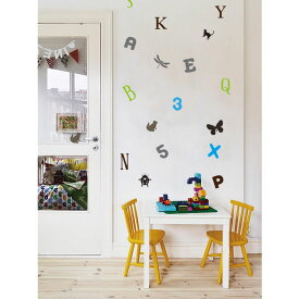 【送料無料】 ウォールステッカー　wall sticker alphabet english アルファベット　子ども部屋　キッズ　子供部屋　転写 カフェ インテリア 雑貨　　ウオールステッカー インテリアシール リフォーム　ウォールシール　動物　昆虫キャッシュレス5％還元