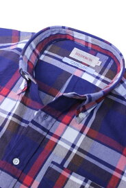 SALE30%OFF SOUTIENCOL スティアンコル Sanfrancisco 2014 Italy Fablic Brushed Check B/D Shirts Navyメンズ