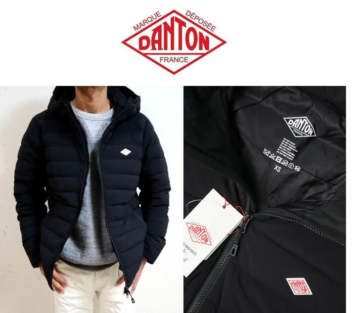 楽天市場】2023秋冬 DANTON ダントン 2WAY STRETCH NYLON ミドルダウン 
