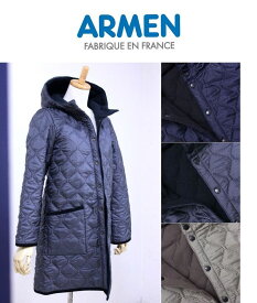 【SALE30%OFF】2024秋冬入荷 Armen アーメン リバーシブル キルティング フーデッドコート NAM1753 セール対象商品 レディース