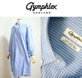 【SALE30%OFF】2025春夏新作 GYMPHLEX ジムフレッックス B/D L/S シャツドレス ワンピース シャツワンピース #GY-G0098 STP セール対象商品【Lady's】