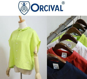 �ySALE30%OFF�z�y2026SS�z Orcival �I�[�V�o�� �I�[�`�o�� ���l��100% �t�����`�X���[�u ���l���V���c �\���b�h #OR-B0360 YLM �Z�[���Ώۏ��i�yLady's�z