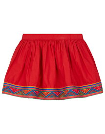 セール 70％OFF 公式 オイリリー キッズ 女の子 スカート 裾 刺しゅう赤 110 120 130 140 サイズ yf18gsk201