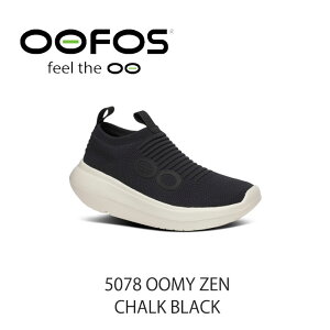 E[tHX Xj[J[ OOFOS 5078 OOMY ZEN CHALK BLACK WOMEN RECOVERY SHOOES Jo[V[Y ubN `[N fB[X V[Y