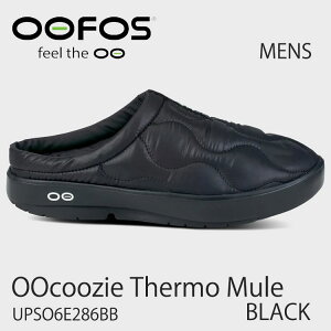�E�[�t�H�X �_�E�� �T���_�� �~���[�� �����Y �X�j�[�J�[ OOFOS �T���_�� �_�E�� �����Y OOcoozie Thermo Mule MENS BLACK RECOVERY SHOOES ���J�o���[�V���[�Y �u���b�N �����Y �V���[�Y