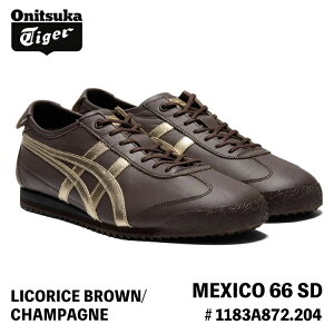 IjcJ^CK[ Xj[J[ Onitsuka Tiger MEXICO 66 SD LVR66 SD # 1183A872.204 LICORICE BROWN/CHAMPAGNE V[Y