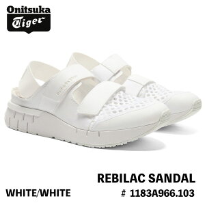 IjcJ^CK[ T_ Onitsuka Tiger Y fB[X REBILAC SANDAL rbN T_ WHITE/WHITE zCg 1183A966.103 V[Y