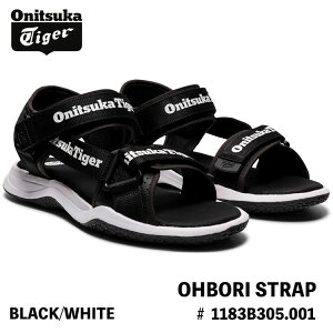 IjcJ^CK[ T_ Onitsuka Tiger OHBORI STRAP I[{ Xgbv BLACK/WHITE ubN zCg 1183B305.001 V[Y Y fB[X