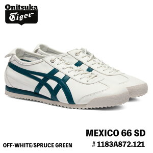 �I�j�c�J�^�C�K�[ �X�j�[�J�[ Onitsuka Tiger MEXICO 66 SD ���L�V�R66 SD # 1183A872.121 OFF-WHITE/SPRUCE GREEN �V���[�Y