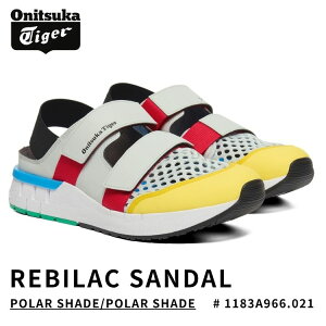 �I�j�c�J�^�C�K�[ �T���_�� Onitsuka Tiger �����Y ���f�B�[�X REBILAC SANDAL ���r���b�N �T���_�� POLAR SHADE/POLAR SHADE �|�[���[�V�F�[�h/�|�[���[�V�F�[�h # 1183A966.021 �V���[�Y