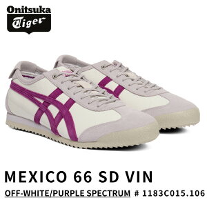 �I�j�c�J�^�C�K�[ �X�j�[�J�[ Onitsuka Tiger MEXICO 66 SD VIN ���L�V�R66 SD VIN OFF-WHITE/PURPLE SPECTRUM �I�t�z���C�g/�p�[�v���X�y�N�g���� # 1183C015.106 �V���[�Y �����Y ���f�B�[�X