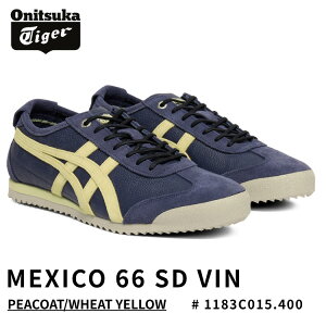 �I�j�c�J�^�C�K�[ �X�j�[�J�[ Onitsuka Tiger MEXICO 66 SD VIN ���L�V�R66 SD VIN PEACOAT/WHEAT YELLOW �s�[�R�[�g/�E�B�[�g�C�G���[ # 1183C015.400 �V���[�Y �����Y ���f�B�[�X