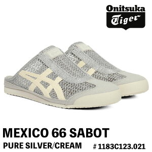 �I�j�c�J�^�C�K�[ �X�j�[�J�[ Onitsuka Tiger MEXICO 66 SABOT ���L�V�R66 �T�{ # 1183C123.021 PURE SILVER/CREAM �s���A �V���o�[ �N���[�� �V���[�Y