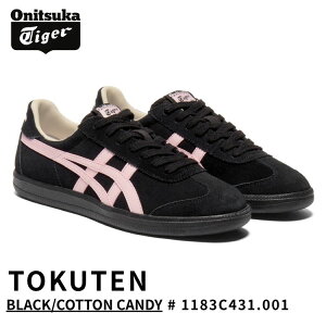 �I�j�c�J�^�C�K�[ �X�j�[�J�[ Onitsuka Tiger TOKUTEN �g�N�e�� BLACK/COTTON CANDY �u���b�N�R�b�g��/�L�����f�B # 1183C431.001 �V���[�Y �����Y ���f�B�[�X
