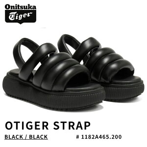 �I�j�c�J�^�C�K�[ �T���_�� ���f�B�[�X Onitsuka Tiger �T���_�� ���f�B�[�X OTIGER STRAP BLACK / BLACK �u���b�N/�u���b�N�I�[�^�C�K�[ # 1182A623.001 �V���[�Y �E�B�����Y ���f�B�[�Y