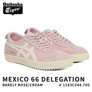 �I�j�c�J�^�C�K�[ �X�j�[�J�[ Onitsuka Tiger MEXICO 66 DELEGATION ���L�V�R66 �f���Q�[�V���� BARELY ROSE/CREAM �x�A���[���[�Y �N���[�� # 1183C344.700 �V���[�Y