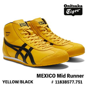 IjcJ^CK[ Xj[J[ Onitsuka Tiger Y fB[Y MEXICO MID RUNNER LVR ~bh i[ YELLOW CG[ BLACK ubN 1183B577.751 V[Y