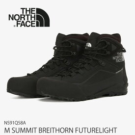 ノースフェイス メンズ トレッキングブーツ THE NORTH FACE メンズ MSUMMIT BREIT HORN FUTURELIGHT メンズ サミット ブライトホルン フューチャーライト BLACK ブラック NS91Q58A 【中古】未使用品
