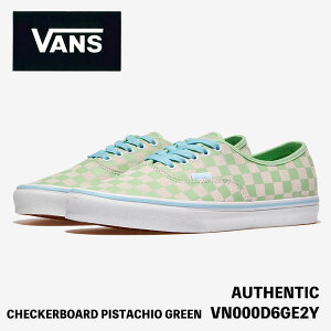 oY Xj[J[ VANS Xj[J[ Authentic CHECKERBOARD PISTACHIO GREEN VN000D6GE2Y I[ZeBbN `FbJ[{[h sX^`I O[ V[Y