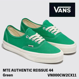 �o���Y �X�j�[�J�[ VANS �X�j�[�J�[ MTE AUTHENTIC REISSUE 44 �o���Y MTE �A�Z���e�B�b�N ���C�V���[ 44 �����Y ���f�B�[�X GREEN �O���[�� VN000CW2CX11 �V���[�Y