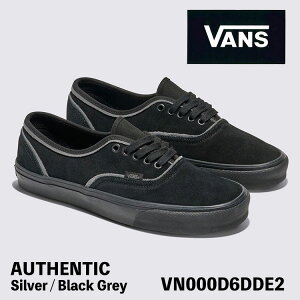 �o���Y �X�j�[�J�[ VANS �X�j�[�J�[ AUTHENTIC Silver / Black Grey VN000D6DDE2 �I�[�Z���e�B�b�N �X�G�[�h �V���o�[ �u���b�N �O���[ �V���[�Y