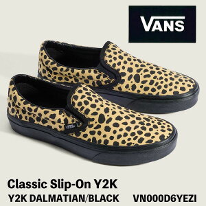 �o���Y �X���b�|�� �X�j�[�J�[ VANS �N���V�b�N �X���b�|�� Y2K CLASSIC SLIP-ON Y2K DALMATIAN/BLACK VN000D6YEZI �N���V�b�N�X���b�|�� �_�����V�A�� �u���b�N