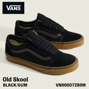 �o���Y �X�j�[�J�[ VANS �X�j�[�J�[ Old Skool BLACK/GUM VN000D7ZB9M �I�[���h�X�N�[�� �X�G�[�h �u���b�N �K�� �V���[�Y