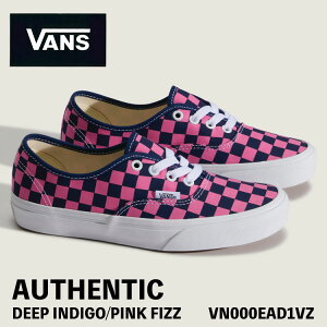 �o���Y �X�j�[�J�[ VANS �X�j�[�J�[ �����Y ���f�B�[�X AUTHENTIC CHECKERBOARD Deep Indigo/Pink Fizz VN000EAD1VZ �I�[�Z���e�B�b�N �`�F�b�J�[�{�[�h �f�B�[�v�C���f�B�S �s���N�t�B�Y �V���[�Y