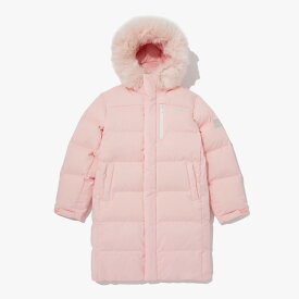 ノースフェイス ダウン THE NORTH FACE ダウン 女の子 ピンク K'S GO FREE DOWN COAT V2 キッズゴー フリー ダウン コート ジャケット PEACH 桃 NJ1DP57T 【中古】未使用品