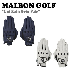 �}���{���S���t �O���[�u MALBON GOLF Uni Rain Grip Pair ���j ���C�� �O���b�v �y�A�[ NAVY GRAY M4143PGL03 ACC
