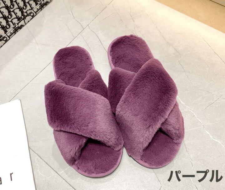 楽天市場】ルームシューズ スリッパ もこもこ ふわふわスリッパ 