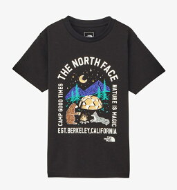 THE NORTH FACE ザ・ノース・フェイス S/S Luminous Camp Graphic Tee キッズ ショートスリーブルミナスキャンプグラフィックティー ブラック・K 100cm 110cm 120cm 130cm 140cm 150cm NTJ32434